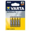VARTA Superlife Zinc Carbon μπαταρία 45182, AAA R03, 4τμχ | Μπαταρίες | elabstore.gr