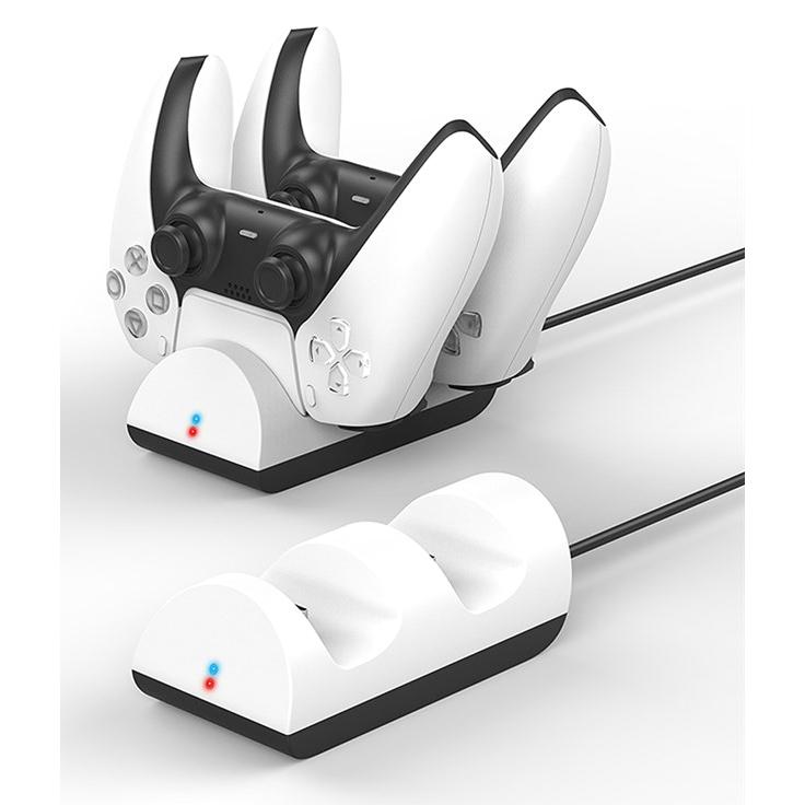 GOOBAY φορτιστής χειριστηρίου PS5 DualSense 52765, 2x output, λευκός | eLabstore.gr GOOBAY φορτιστής χειριστηρίου PS5 DualSense 52765, 2x output, λευκός | Συνοδευτικά PC | elabstore.gr