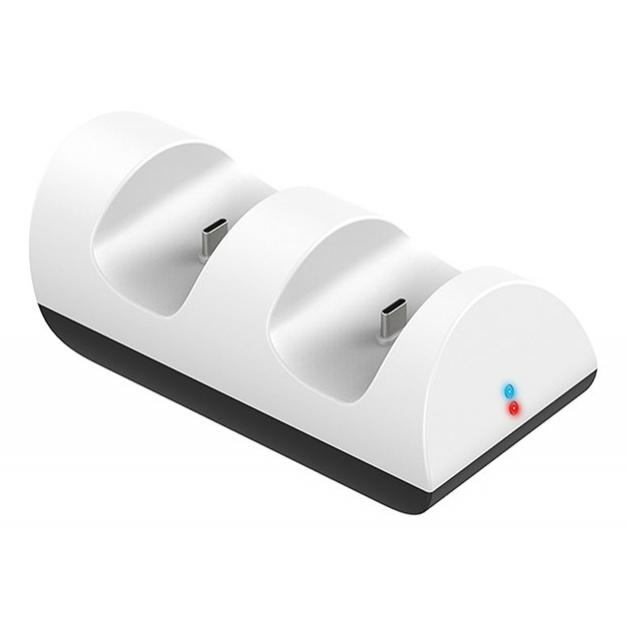GOOBAY φορτιστής χειριστηρίου PS5 DualSense 52765, 2x output, λευκός | eLabstore.gr GOOBAY φορτιστής χειριστηρίου PS5 DualSense 52765, 2x output, λευκός | Συνοδευτικά PC | elabstore.gr