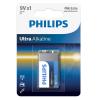 PHILIPS Ultra αλκαλική μπαταρία 6LR61E1B/10, 6LR61 9V, 1τμχ | Μπαταρίες | elabstore.gr