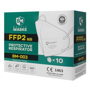 BALTIC MASKS μάσκα προστασίας FFP2 NR BM-003, 5 στρώσεων, 10τμχ, λευκή | eLabstore.gr BALTIC MASKS μάσκα προστασίας FFP2 NR BM-003, 5 στρώσεων, 10τμχ, λευκή | Οικιακές & Προσωπικές Συσκευές | elabstore.gr