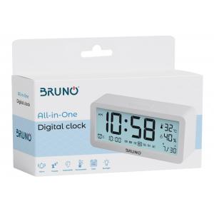 BRUNO ξυπνητήρι BRN-0062 με μέτρηση θερμοκρασίας και υγρασίας, λευκό | eLabstore.gr BRUNO ξυπνητήρι BRN-0062 με μέτρηση θερμοκρασίας και υγρασίας, λευκό | Οικιακές & Προσωπικές Συσκευές | elabstore.gr