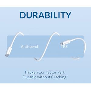 ORICO καλώδιο USB Type-C σε Lightning CL01-10, 3A, PD, MFI, 1m, λευκό | Αξεσουάρ κινητών | elabstore.gr