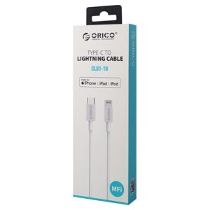 ORICO καλώδιο USB Type-C σε Lightning CL01-10, 3A, PD, MFI, 1m, λευκό | Αξεσουάρ κινητών | elabstore.gr