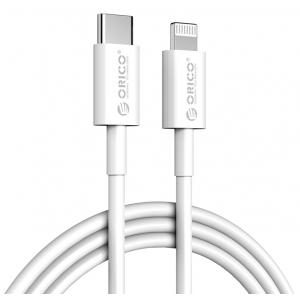 ORICO καλώδιο USB Type-C σε Lightning CL01-10, 3A, PD, MFI, 1m, λευκό | Αξεσουάρ κινητών | elabstore.gr