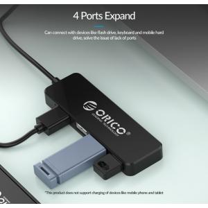 ORICO USB 2.0 Hub FL01, 4x USB, μαύρο | Συνοδευτικά PC | elabstore.gr