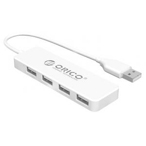 ORICO USB 2.0 Hub FL01, 4x USB, λευκό | Συνοδευτικά PC | elabstore.gr