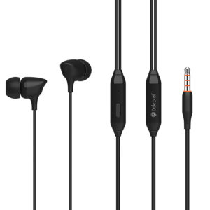 CELEBRAT earphones με μικρόφωνο G7, 3.5mm, 1.2m, μαύρα | Αξεσουάρ κινητών | elabstore.gr