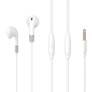 CELEBRAT earphones με μικρόφωνο G8, 3.5mm, 1.2m, λευκά | Αξεσουάρ κινητών | elabstore.gr