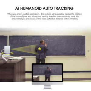 JOVISION AI web κάμερα HD820U, auto tracking, USB, Full HD, WDR, λεύκη | Συνοδευτικά PC | elabstore.gr