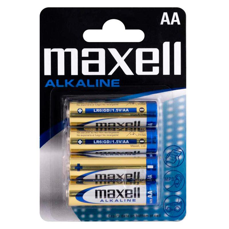 MAXELL αλκαλικές μπαταρίες AA LR6 MN1500, 1.5V, 4τμχ | eLabstore.gr MAXELL αλκαλικές μπαταρίες AA LR6 MN1500, 1.5V, 4τμχ | Μπαταρίες | elabstore.gr