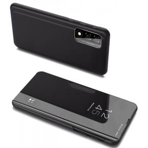 POWERTECH θήκη Clear View MOB-1615 για Realme 7, μαύρη | Αξεσουάρ κινητών | elabstore.gr