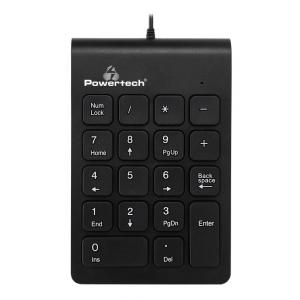 POWERTECH ενσύρματο αριθμητικό πληκτρολόγιο PT-938, USB, μαύρο | Συνοδευτικά PC | elabstore.gr