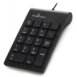 POWERTECH ενσύρματο αριθμητικό πληκτρολόγιο PT-938, USB, μαύρο | Συνοδευτικά PC | elabstore.gr