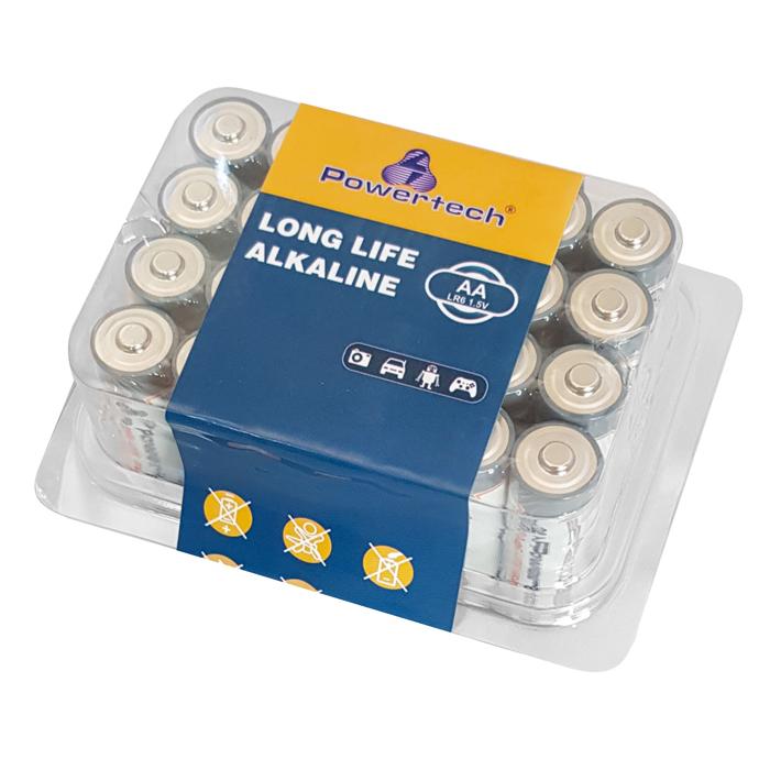 POWERTECH Long Life Αλκαλικές μπαταρίες PT-947, AA LR6 1.5V, 24τμχ | eLabstore.gr POWERTECH Long Life Αλκαλικές μπαταρίες PT-947, AA LR6 1.5V, 24τμχ | Μπαταρίες | elabstore.gr