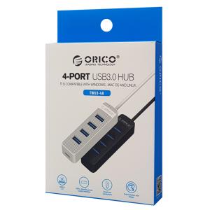 ORICO USB 3.0 Hub TWU3-4A, 4x USB 3.0, 1x USB Type-C, μαύρο | Συνοδευτικά PC | elabstore.gr