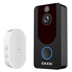EKEN κουδούνι με κάμερα V7, WiFi, 1080p, PIR, cloud, μαύρο | Οικιακές & Προσωπικές Συσκευές | elabstore.gr