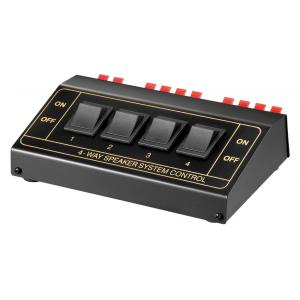GOOBAY switch 4 σετ ηχείων 11934, έως 200W, μαύρο | Εικόνα & Ήχος | elabstore.gr