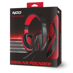 NOD G-HDS-001 GAMING HEADSET BLACK WITH RED LED | eLabstore.gr