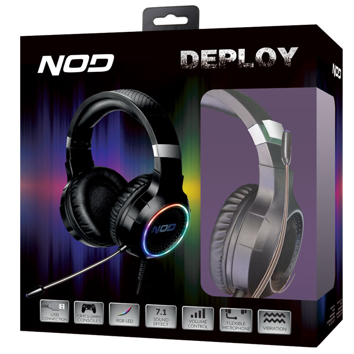 NOD DEPLOY G-HDS-005 USB GAMING HEADSET, WITH RGB LED | eLabstore.gr NOD DEPLOY G-HDS-005 USB GAMING HEADSET, WITH RGB LED - Image 7