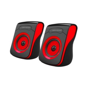 Ηχείο 2.0 USB Μαύρο/Κόκκινο EP140KR | Περιφερειακά | elabstore.gr