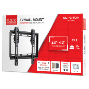 SUPERIOR 23-42 TILT EXTRA SLIM TV WALL MOUNT | ΕΙΚΟΝΑ / ΗΧΟΣ | elabstore.gr