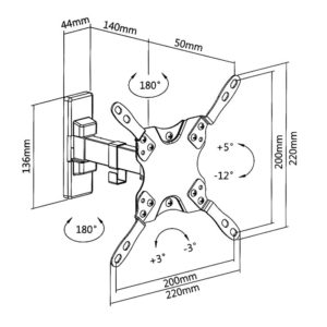 SUPERIOR 13-42 MOTION EXTRA SLIM TV WALL MOUNT | ΕΙΚΟΝΑ / ΗΧΟΣ | elabstore.gr