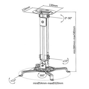 SUPERIOR PROJECTOR FULL MOTION MOUNT | eLabstore.gr SUPERIOR PROJECTOR FULL MOTION MOUNT | ΕΙΚΟΝΑ / ΗΧΟΣ | elabstore.gr
