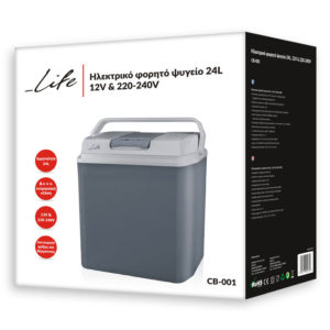 LIFE CB-001 Thermoelectric Cooler Box 24L | eLabstore.gr LIFE CB-001 Thermoelectric Cooler Box 24L | eLabstore.gr