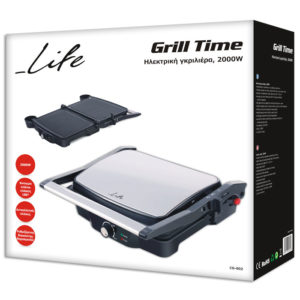 LIFE Grill Time ΗΛΕΚΤΡΙΚΗ ΓΚΡΙΛΙΕΡΑ, 2000W | eLabstore.gr