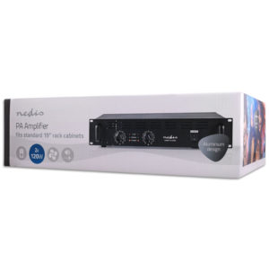 NEDIS AAMP16100BK PA Amplifier 2x 120 W 19" | eLabstore.gr