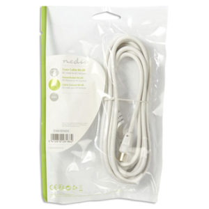 NEDIS CSGP40000WT30 Coax Cable 90dB IEC (Coax) Male - IEC (Coax) Female 3.0m Whi | eLabstore.gr NEDIS CSGP40000WT30 Coax Cable 90dB IEC (Coax) Male - IEC (Coax) Female 3.0m Whi | ΚΑΛΩΔΙΑ / ADAPTORS | elabstore.gr