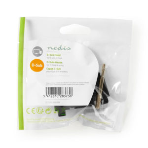 NEDIS CCGP52890BK D-Sub Connector Hood Suitable for D-Sub 9-Pin Black | ΚΑΛΩΔΙΑ / ADAPTORS | elabstore.gr
