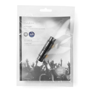 NEDIS COTP15920BK XLR Coupler XLR 3-pin Female - XLR 3-pin Female Black | ΚΑΛΩΔΙΑ / ADAPTORS | elabstore.gr
