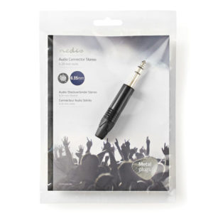 NEDIS COTP23901BK Audio Connector Stereo 6.35 mm Male Black | ΚΑΛΩΔΙΑ / ADAPTORS | elabstore.gr