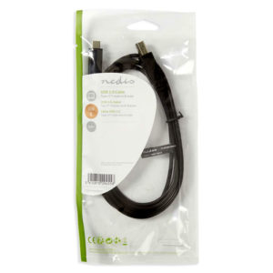 NEDIS CCGP60650BK20 USB 2.0 Cable Type-C Male - B Male 2.0 m Black | eLabstore.gr NEDIS CCGP60650BK20 USB 2.0 Cable Type-C Male - B Male 2.0 m Black | ΚΑΛΩΔΙΑ / ADAPTORS | elabstore.gr