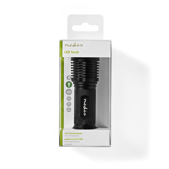 NEDIS LTRH5WBK LED Torch 5 W 280 lm IPX7 Black | eLabstore.gr NEDIS LTRH5WBK LED Torch 5 W 280 lm IPX7 Black - Image 6