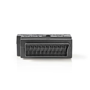NEDIS CVGB31902BK Switchable SCART Adapter SCART Male - S-Video Female + 3x RCA | ΚΑΛΩΔΙΑ / ADAPTORS | elabstore.gr