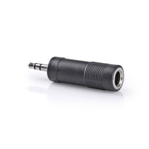 NEDIS CAGB22935BK Stereo Audio Adapter 3.5 mm Male - 6.35 mm Female Black | ΚΑΛΩΔΙΑ / ADAPTORS | elabstore.gr