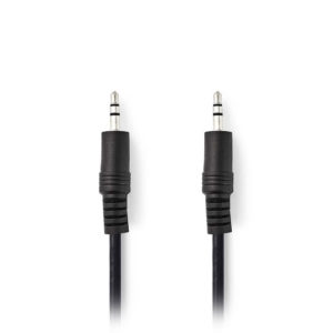 NEDIS CAGB22000BK20 Stereo Audio Cable 3.5 mm Male - 3.5 mm Male 2.0m Black | ΚΑΛΩΔΙΑ / ADAPTORS | elabstore.gr