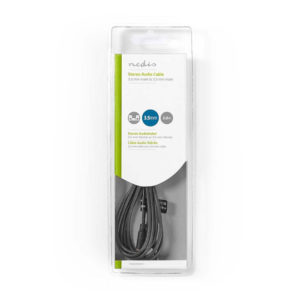 NEDIS CAGB22000BK20 Stereo Audio Cable 3.5 mm Male - 3.5 mm Male 2.0m Black | ΚΑΛΩΔΙΑ / ADAPTORS | elabstore.gr