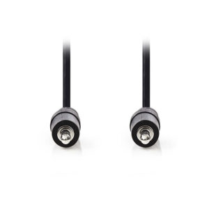 NEDIS CAGB22000BK50 Stereo Audio Cable 3.5 mm Male - 3.5 mm Male 5.0m Black | ΚΑΛΩΔΙΑ / ADAPTORS | elabstore.gr