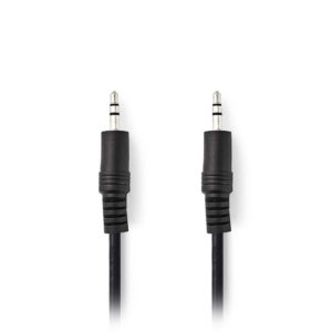 NEDIS CAGB22000BK50 Stereo Audio Cable 3.5 mm Male - 3.5 mm Male 5.0m Black | ΚΑΛΩΔΙΑ / ADAPTORS | elabstore.gr
