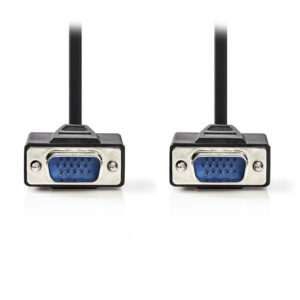 NEDIS CCGB59000BK20 VGA Cable VGA Male - VGA Male 2.0 m Black | ΚΑΛΩΔΙΑ / ADAPTORS | elabstore.gr
