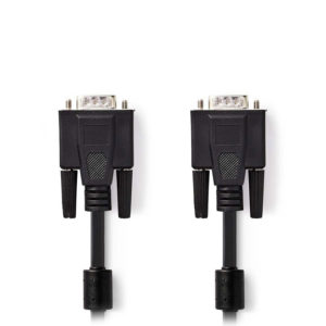 NEDIS CCGB59000BK20 VGA Cable VGA Male - VGA Male 2.0 m Black | ΚΑΛΩΔΙΑ / ADAPTORS | elabstore.gr