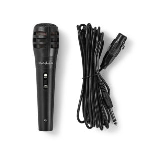 NEDIS MPWD15BK Wired Microphone -75 dB +/-3dB Sensitivity 80 Hz - 12 kHz 5.0 m | ΕΙΚΟΝΑ / ΗΧΟΣ | elabstore.gr