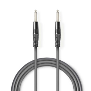 NEDIS COTH23000GY50 Unbalanced Audio Cable 6.35 mm Male - 6.35 mm Male 5.0 m Gre | ΚΑΛΩΔΙΑ / ADAPTORS | elabstore.gr