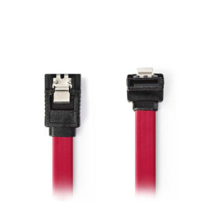 NEDIS CCGP73155RD05 SATA 3Gb/s data cable SATA 7-pin Female with Lock-SATA 7-pin | ΚΑΛΩΔΙΑ / ADAPTORS | elabstore.gr