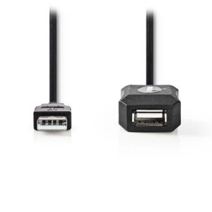 NEDIS CCGP60EXTBK250 Active USB 2.0 Extension Cable A Male - A Female 25 m Black | eLabstore.gr NEDIS CCGP60EXTBK250 Active USB 2.0 Extension Cable A Male - A Female 25 m Black | ΚΑΛΩΔΙΑ / ADAPTORS | elabstore.gr
