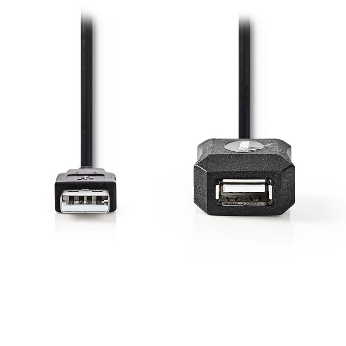 NEDIS CCGP60EXTBK250 Active USB 2.0 Extension Cable A Male - A Female 25 m Black | eLabstore.gr NEDIS CCGP60EXTBK250 Active USB 2.0 Extension Cable A Male - A Female 25 m Black | ΚΑΛΩΔΙΑ / ADAPTORS | elabstore.gr